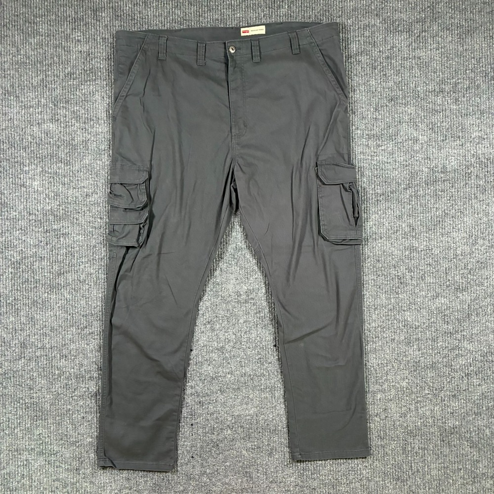 Wrangler Mens Cargo Pants Size 44x30 Gray Regular Taper Outdoor High Rise